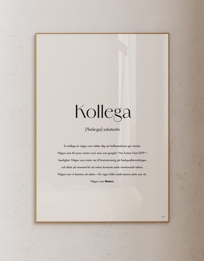 Substantiv Kollega