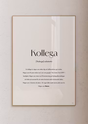 Substantiv Kollega