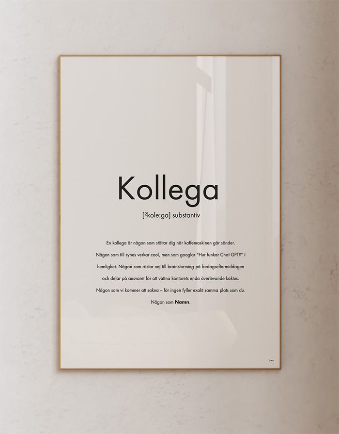 Substantiv Kollega