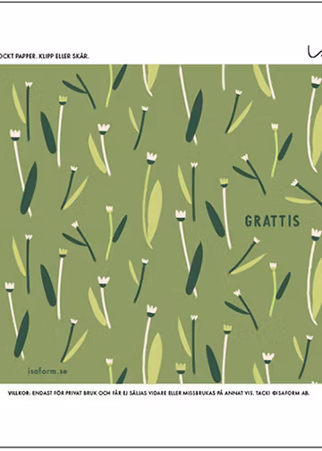 Printable kort Sommaräng