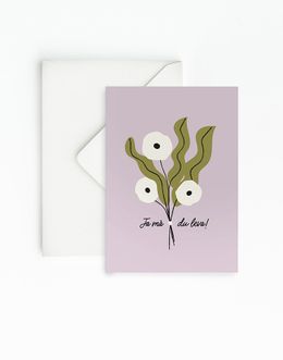 Printable kort Bukett