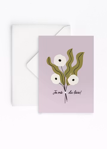 Printable kort Bukett