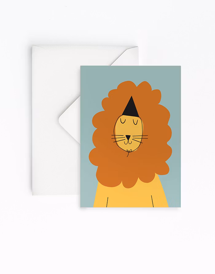 Printable kort Lejon