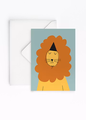 Printable kort Lejon