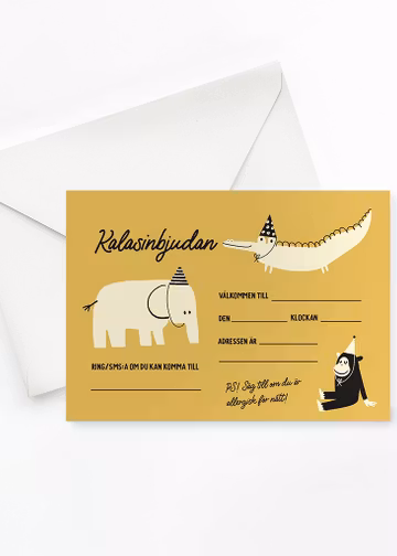 Printable kalasinbjudan