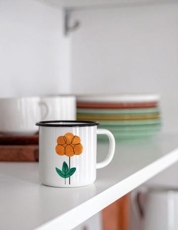 Cloudberry enamel mug