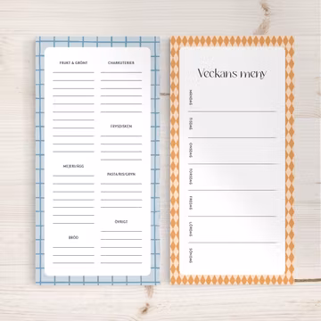 Inköp + Meny  Magnetblock