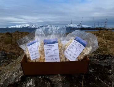 Tørrfisk Snacks Eske 5x200g