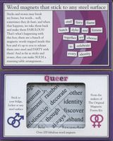 Magnetisk poesi för kylskåp - Queer