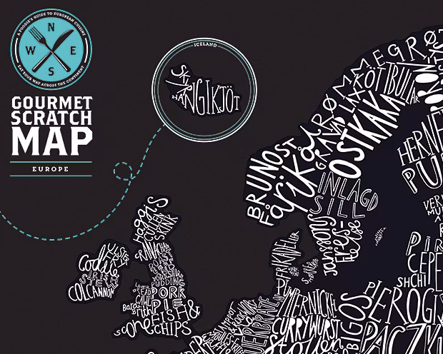 Gourmet scratchmap europe
