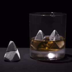 Isstenar i metall - Polar iceberg drink stones