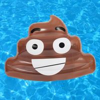 Stor Uppblåsbar Bajs Emoji