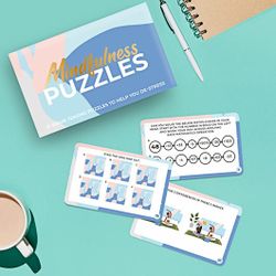 Mindfulness hjärnträning pusselkort - Gift Republic