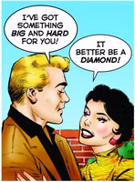 Kylskåpsmagnet - "I´ve got something big and hard for you"