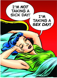 Kylskåpsmagnet - "I´m not taking a sick day"