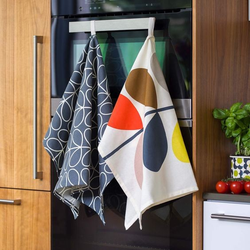 Orla Kiely set 2st kökshanddukar Multi Stem & Linear Stem