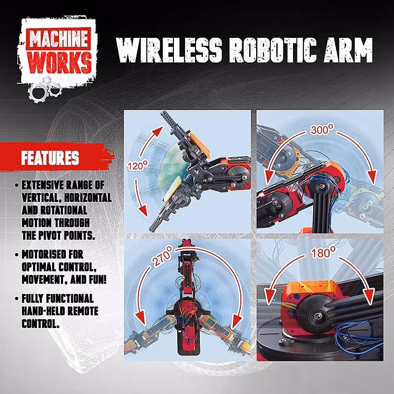 Wachine works wireless robot arm