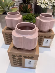 Orla Kiely - Rose tint Spot flower - Blomvas i keramik