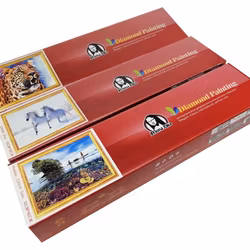 Enhörning blå 30x40cm