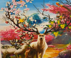 Hjortar fantasy 40x50