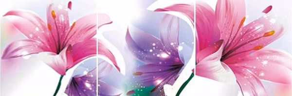Blommor 40x120cm Multiframe