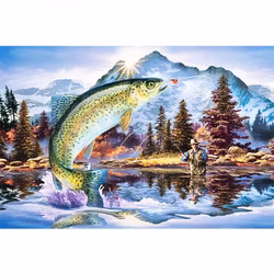 Fiskare Lax 30x40cm