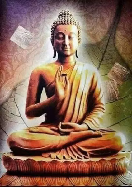 Buddha brons 40x50cm