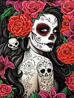 Kvinna Mexico 30x40cm