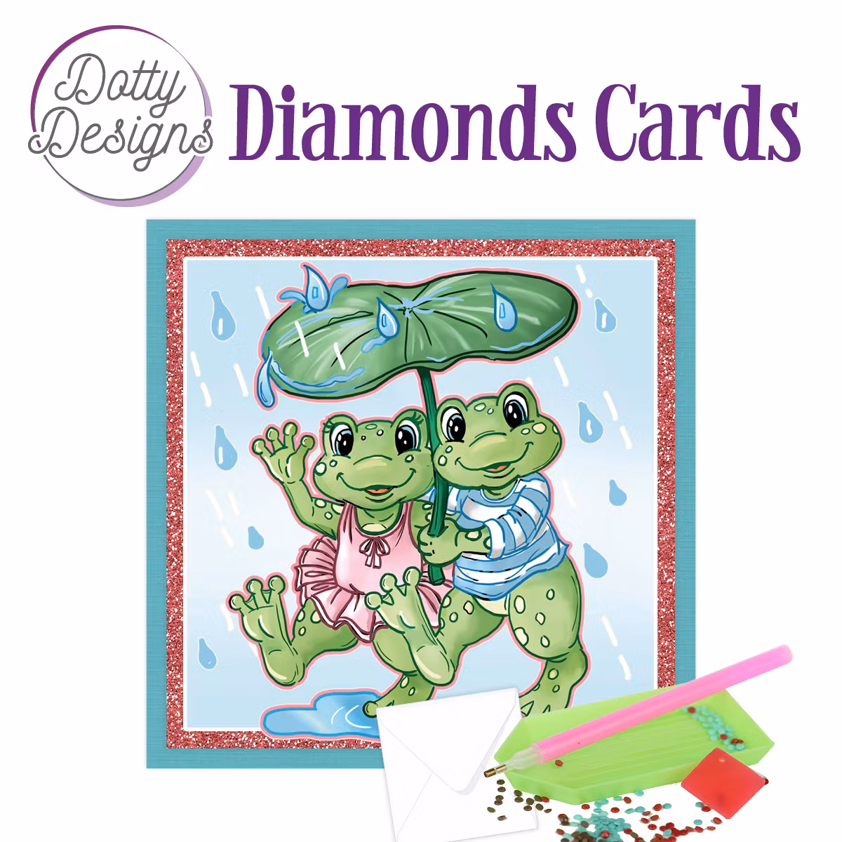 Dotty Designs® - Vykort Grodpar