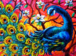Påfågel 30x40#