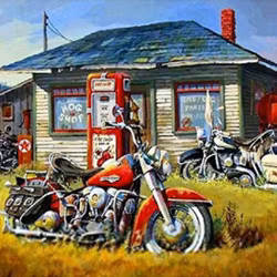 Motorcyklar GAS 40x50cm
