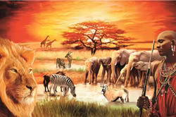 Savann Afrika 40x50cm