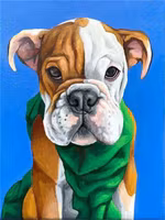 Hund 30x40cm