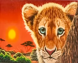 Lejonunge 20x30