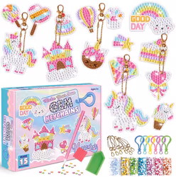 Nyckelringar Rosa 15pack