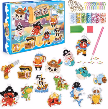 Nyckelringar Blå 15pack