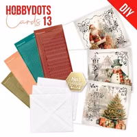 Hobby Dots Jul röd Set 3 kort