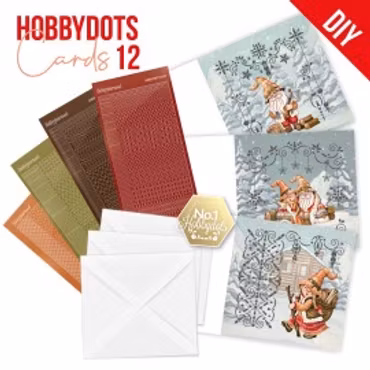 Hobby Dots Jul Gnomes Set 3 kort