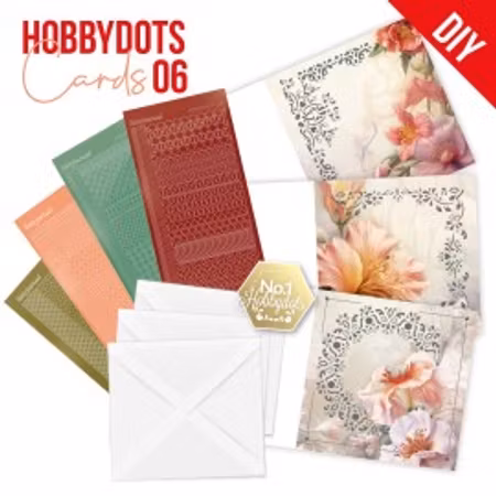 Kopia Hobby Dots Blommor Set 3 kort