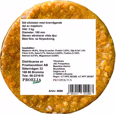 SLICKSTEN VILDSVIN SÖT & MAJSKORN 3KG