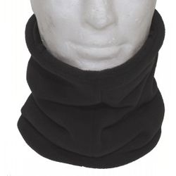 Halsdamask , Fleece, OD grön, med huvudskydd