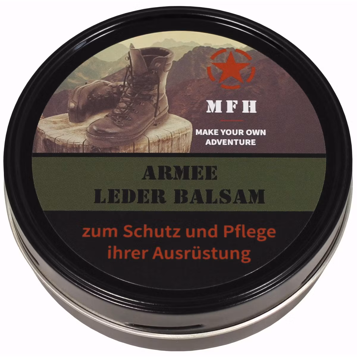 Läderbalsam, "Army", färglös, 150 ml burk