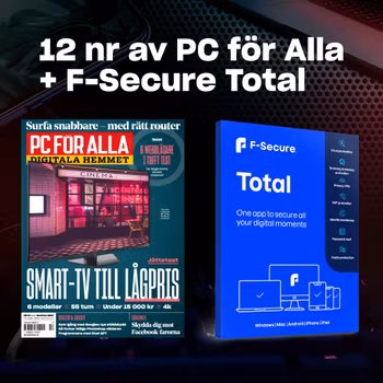 12 nummer av PC för Alla + F-Secure Total för 5 enheter!