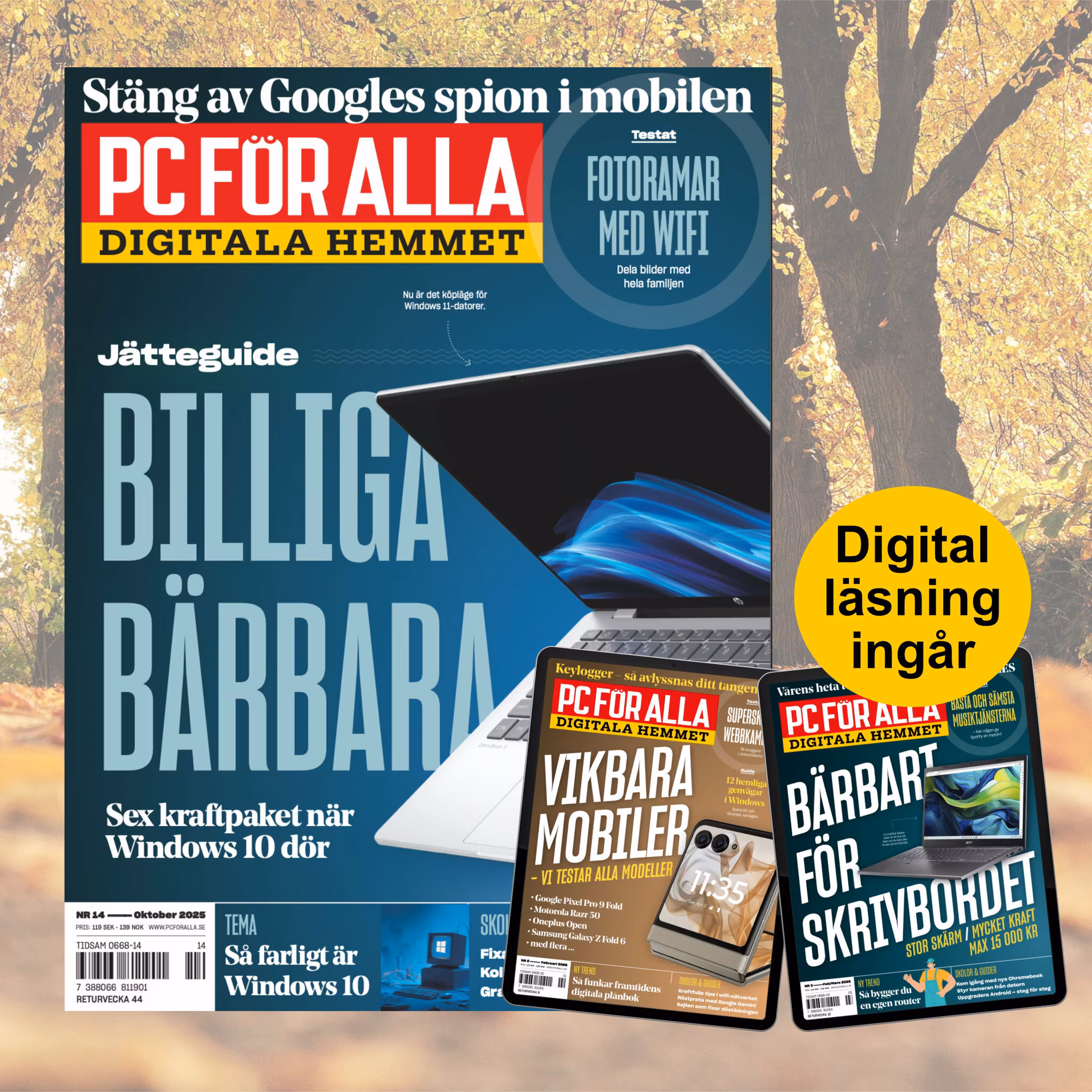 6 nr av PC för Alla + vårt digitala arkiv sedan 2010 - HÖSTKAMPANJ!
