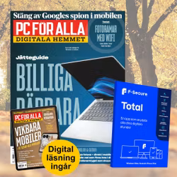 12 nr av PC för Alla + F-Secure Total för 5 enheter & vårt digitala arkiv sedan 2010 - HÖSTKAMPANJ