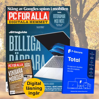 12 nr av PC för Alla + F-Secure Total för 5 enheter & vårt digitala arkiv sedan 2010 - HÖSTKAMPANJ