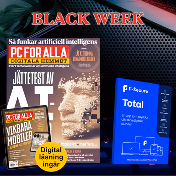 Black Week 2025: 24 nummer av PC för Alla + F-Secure Total för 5 enheter samt vårt digitala arkiv sedan 2010