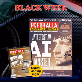 Black Week 2025: 6 nummer av PC för Alla + vårt digitala arkiv sedan 2010