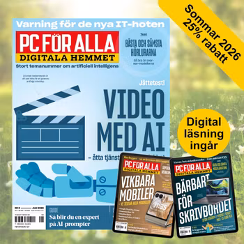 SOMMAR 2026: 6 nr av PC för Alla + vårt digitala arkiv sedan 2010