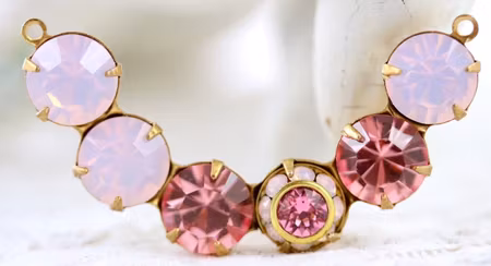 Halsband Rosa opal